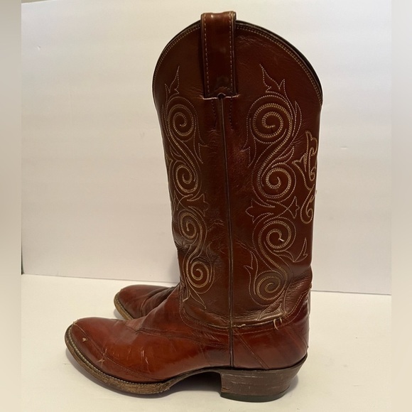Men\'s Brown Style 08207 Leather Justin Cowboy Boots Sz 8.5 D main image 13